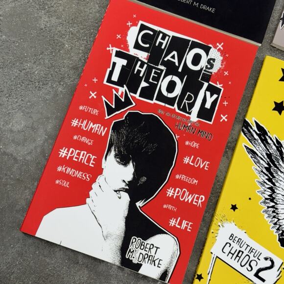 Robert M Drake Poetry Book Bundle Of 4 Chaos Theory Dead Pop Art Great Artist - Picture 5 of 9